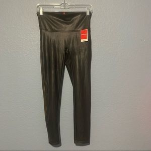 Spanx Faux Leather Black Leggings